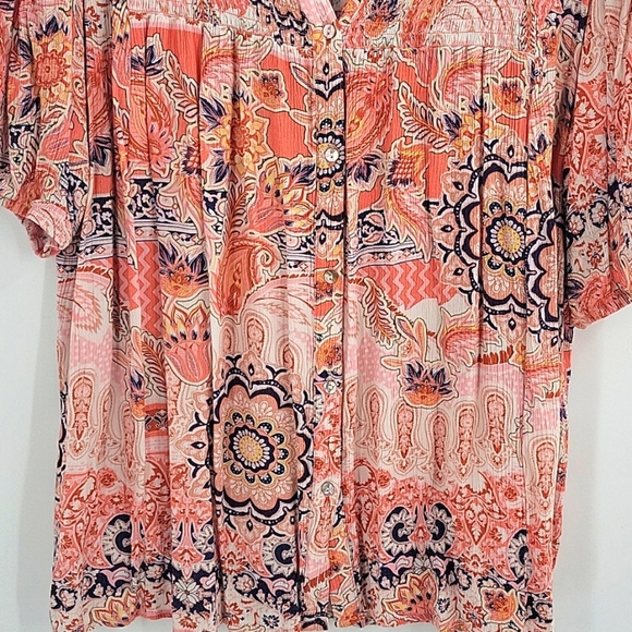 Nurture by Lamaze Pink Flutter Sleeve Blouse with Relaxed Pleats - Picture 7 of 16